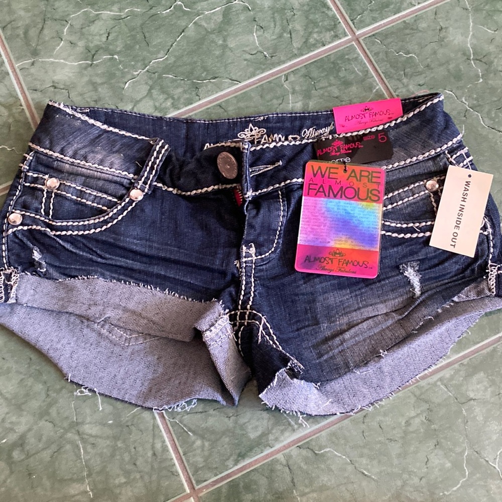 Denim shorts
